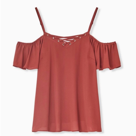 Torrid Georgette Cold Shoulder Bundle - Picture 2 of 3